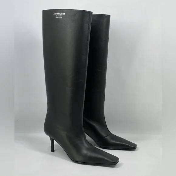 Acne Studios Bezither Leather Knee-High Boots size 37 - Picture 4 of 16
